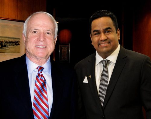 Dr Chalil with John McCain (The late U S Senator from Arizona)