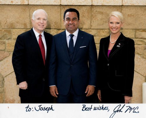 Dr Chalil with John McCain and Cindy McCain