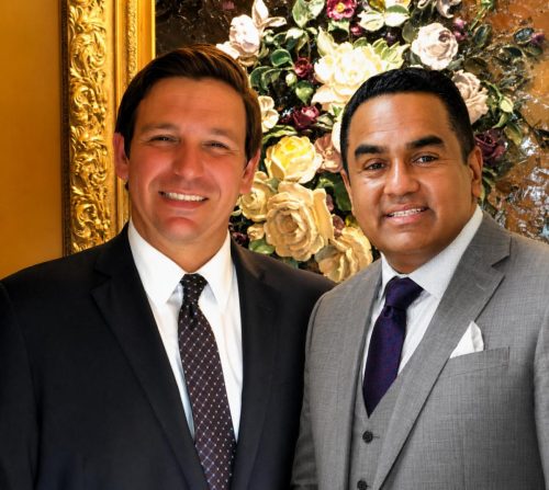 Dr Chalil with Ron DeSantis (Governor of Florida)