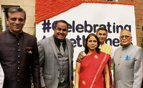 Raj Subramaniam President  CEO of FedEx Corporation with Ambassador Kulkarni and Ambassador Kapur